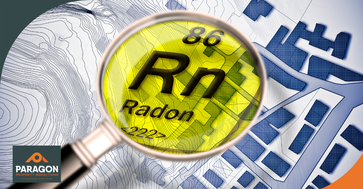 Radon detection magnified with detailed mapping to highlight potential home risk.